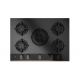 Encimera a gas TEKA GBC 75-G1 BM NAT (BUT). 112570210, INFINITY. 5 zonas, Negro. Zona Gigante
